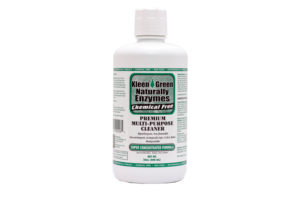 Kleen Green Naturally Enzyme Cleanser 32oz New Dawn Distributing c