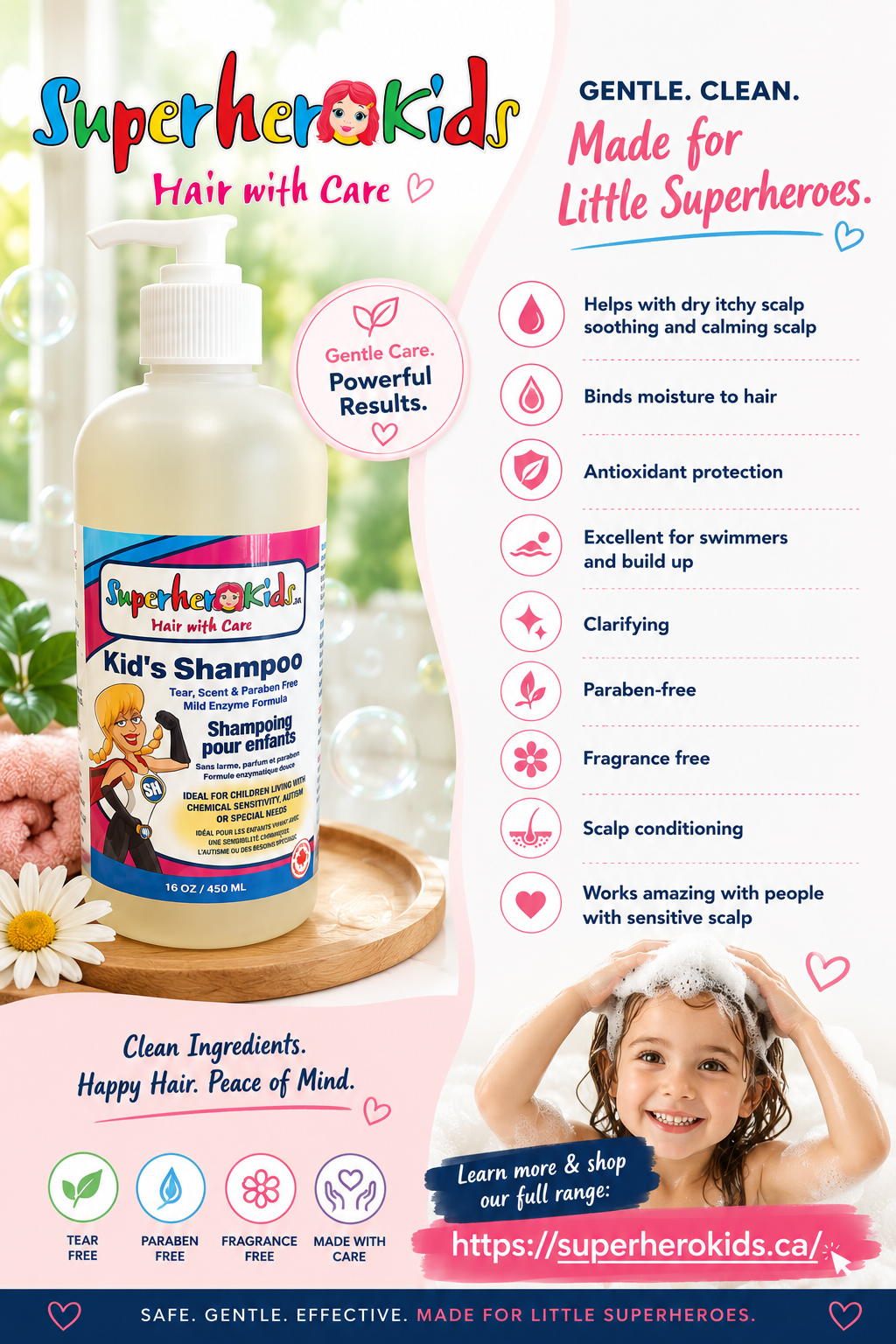 Kids Shampoo 16oz - newdawndistributing.net