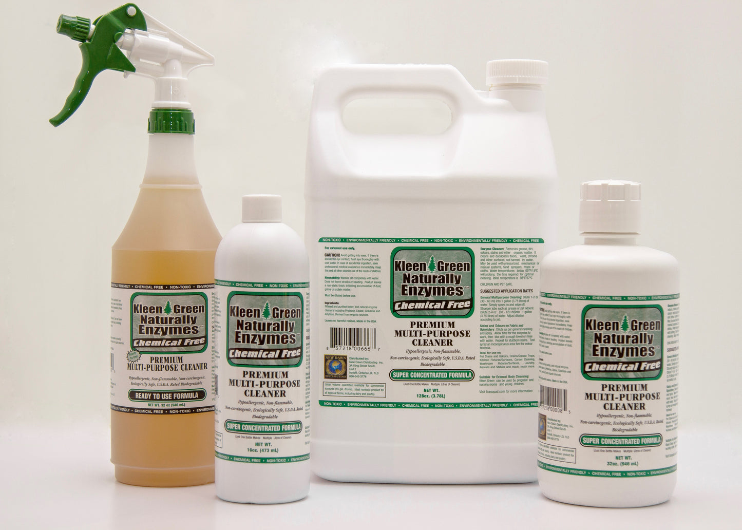 Kleen Green Naturally Enzyme Cleanser - 1 Gallon - newdawndistributing.net